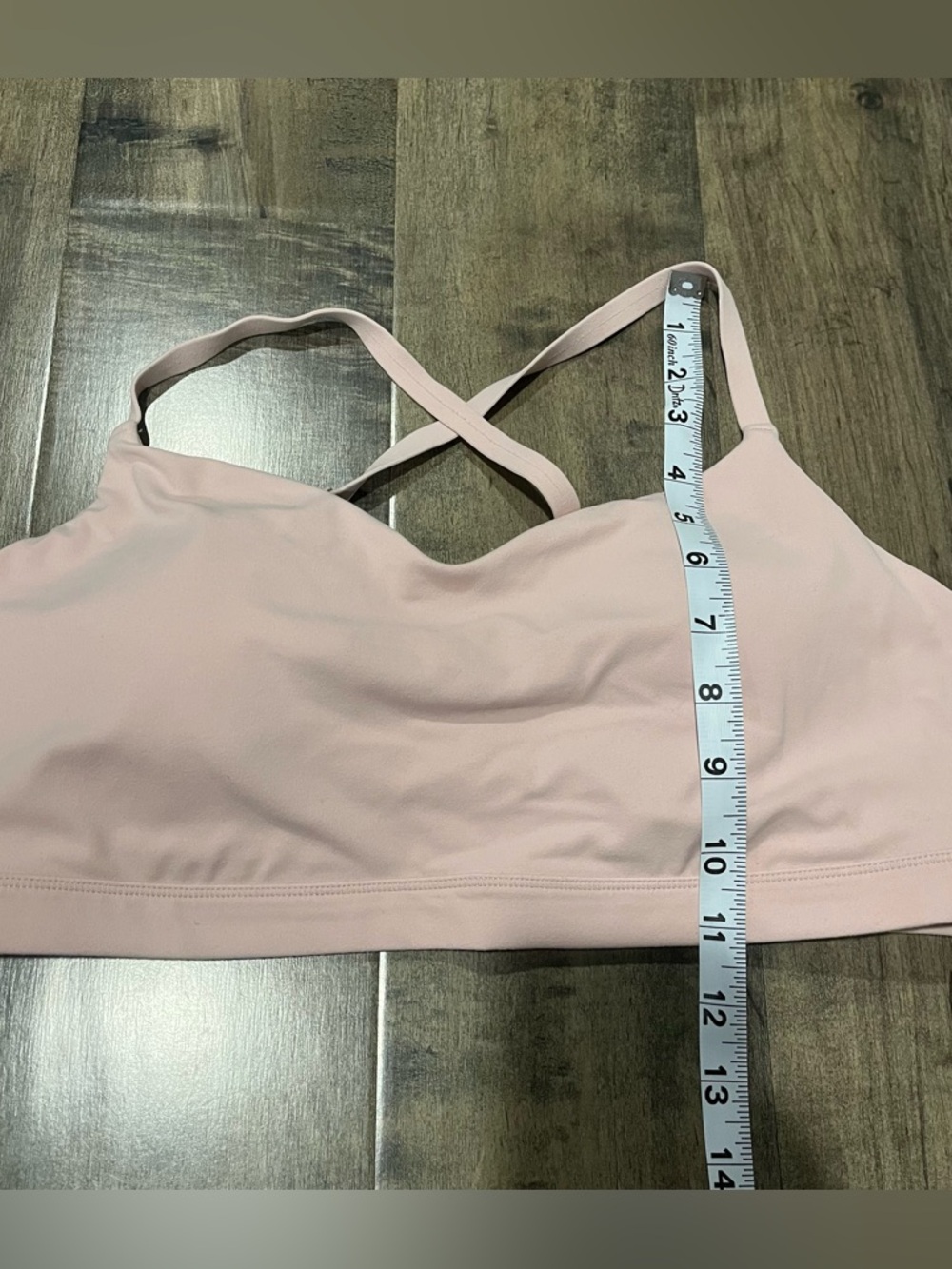 Athleta Elation Strappy Sports Bra Pink Size L Large Yoga Low Impact - Picture 11 of 11